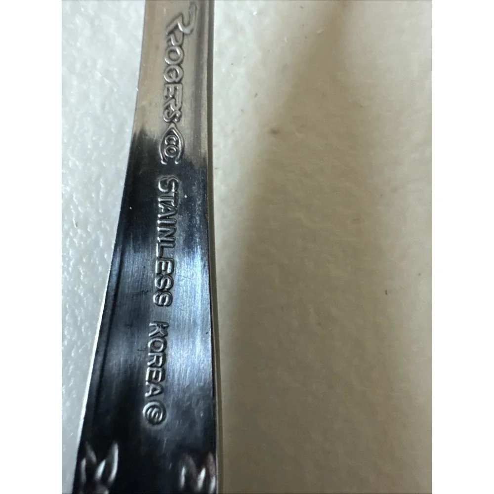 Rogers Dream Rose Stainless Flatware Korea Stanley Roberts Lot Of 9 Replacement
